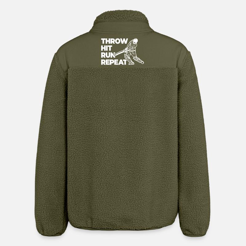 Lancer, frapper, répéter des courses - Veste sherpa unisexe coupe décontractée Stanley/Stella - kaki