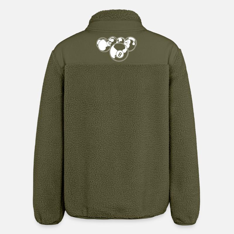 Billard à 8 boules - Veste sherpa unisexe coupe décontractée Stanley/Stella - kaki