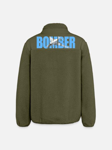 Bomber Tu-160 - Relaxed Fit Unisex Sherpa Jacket by Stanley/Stella - khaki