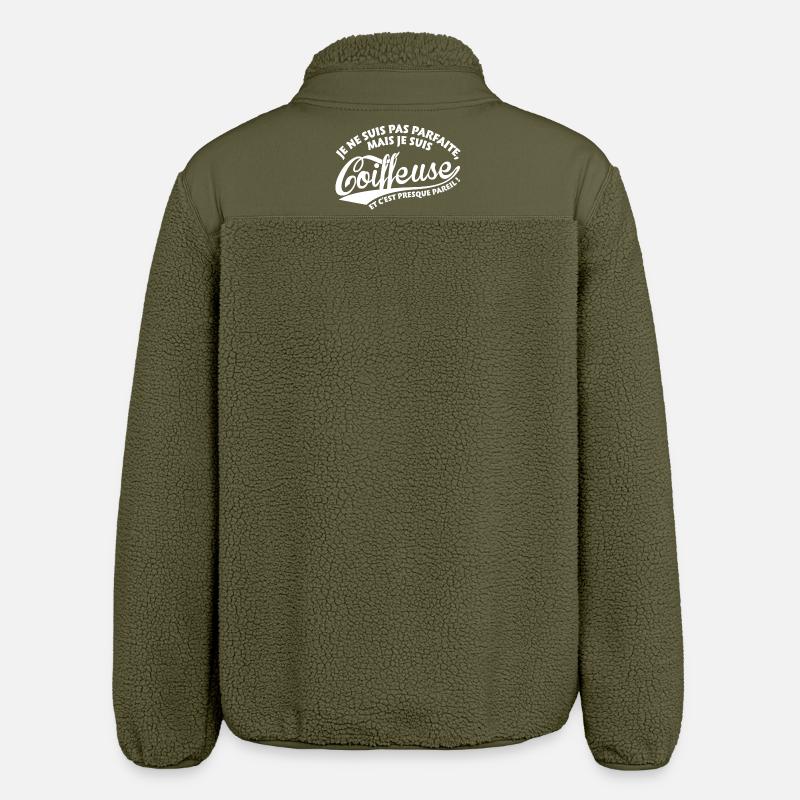 Parfaite Coiffeuse - Veste sherpa unisexe coupe décontractée Stanley/Stella - kaki