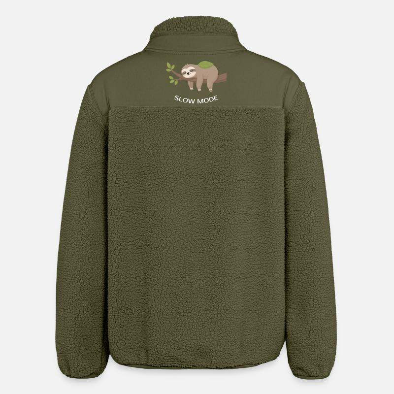 Langsam-Modus-Fault auf Ast - Relaxed Fit Unisex Sherpajacke von Stanley/Stella - Khaki