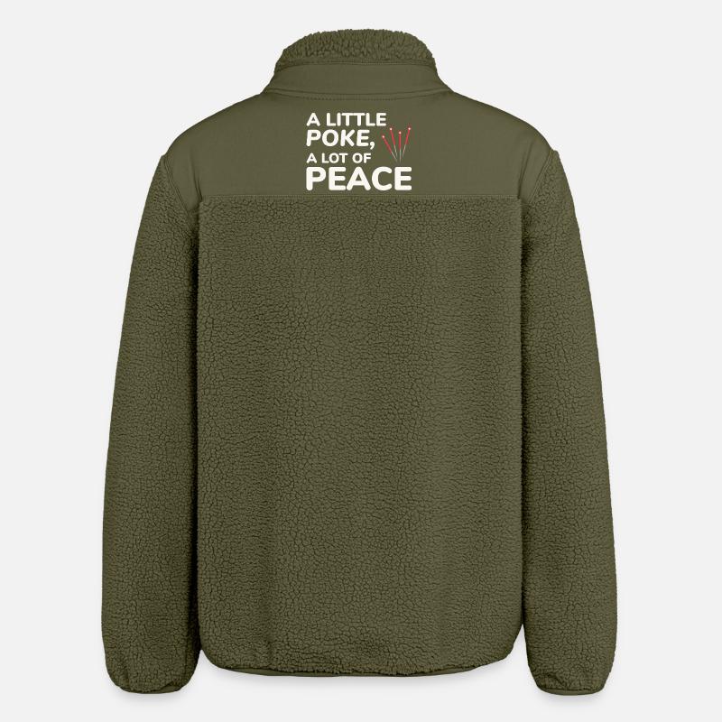 Licensed TCM Practitioner Expert Calming - Relaxed Fit Unisex Sherpa Jacket by Stanley/Stella - khaki