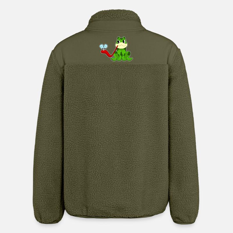 Mouche grenouille - Veste sherpa unisexe coupe décontractée Stanley/Stella - kaki