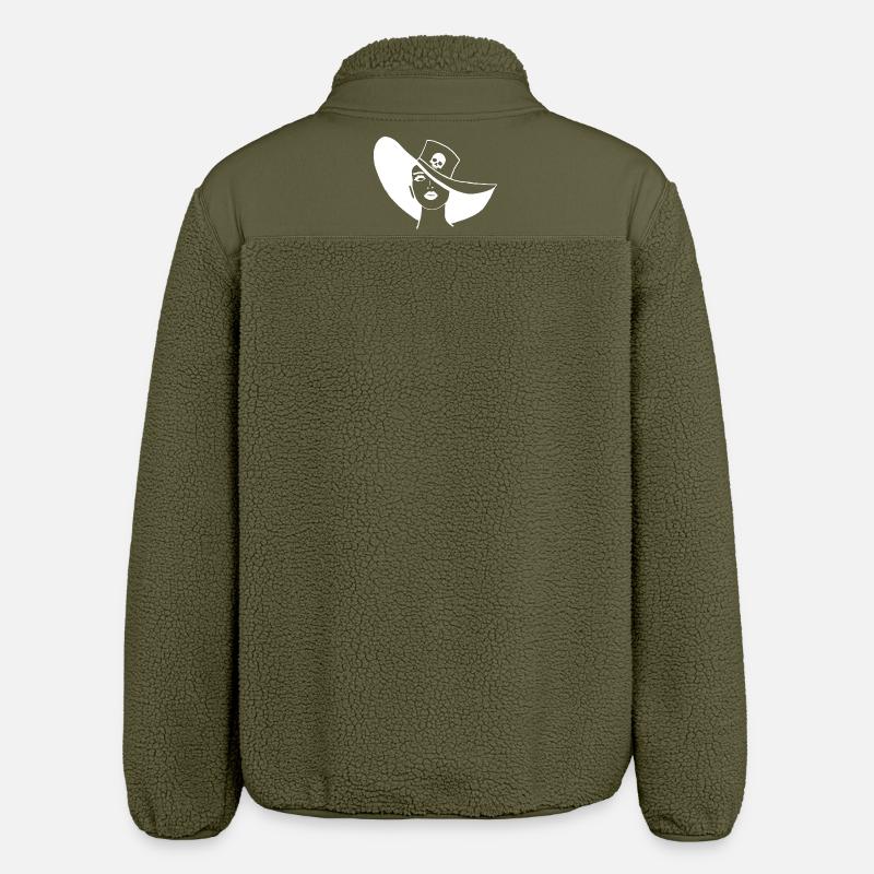 The Ghost in the Hat - Relaxed Fit Unisex Sherpa Jacket by Stanley/Stella - khaki