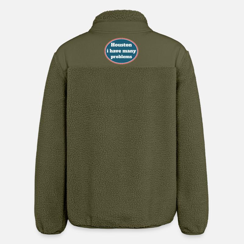 Houston, j'ai beaucoup de problèmes - Veste sherpa unisexe coupe décontractée Stanley/Stella - kaki