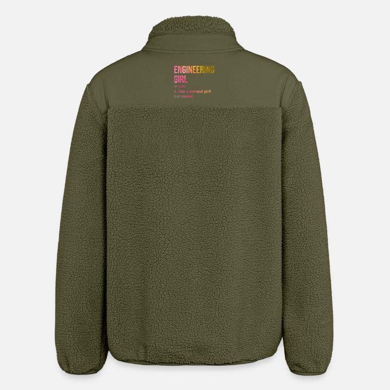 Engineering - Relaxed Fit Unisex Sherpa Jacket by Stanley/Stella - khaki