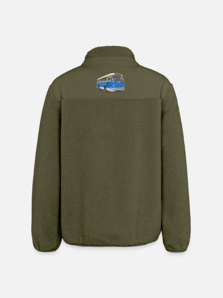 Old blue bus - Relaxed Fit Unisex Sherpa Jacket by Stanley/Stella - khaki