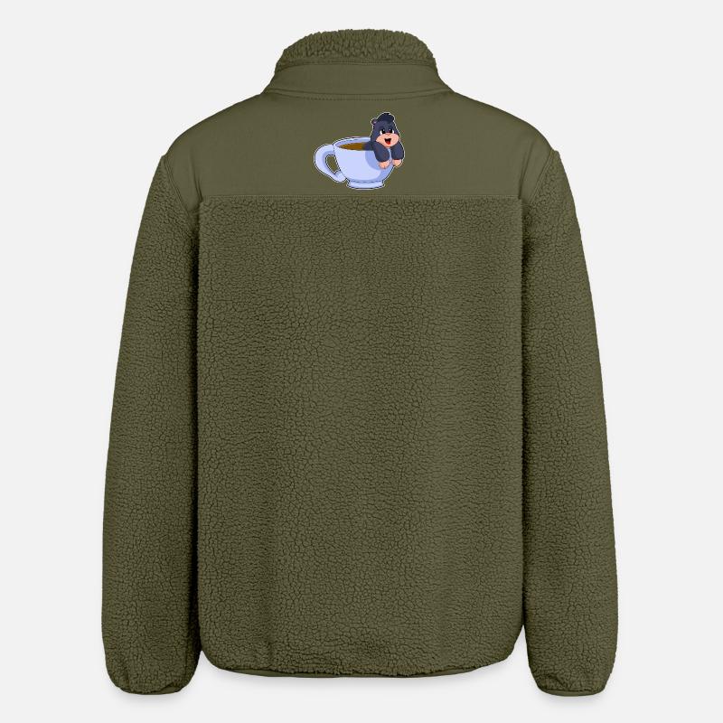 Tasse à café Mole - Veste sherpa unisexe coupe décontractée Stanley/Stella - kaki
