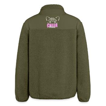Cheer Mom - Relaxed Fit Unisex Sherpa Jacket by Stanley/Stella - khaki - Back