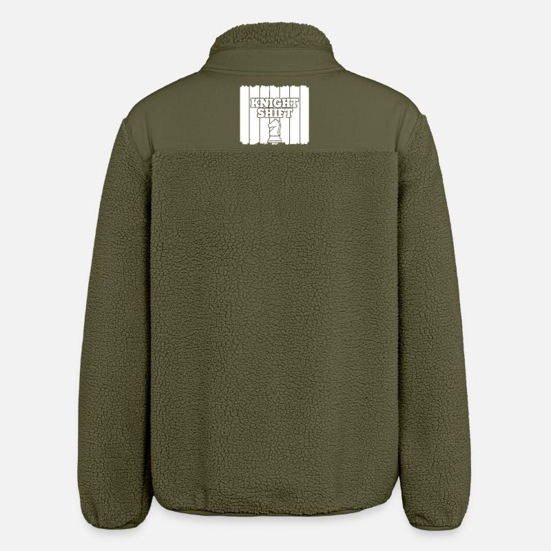 Shift du cavalier d’échecs - Veste sherpa unisexe coupe décontractée Stanley/Stella - kaki