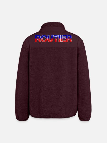 Routier Bleu Blanc Rouge - Veste sherpa unisexe coupe décontractée Stanley/Stella - maroon