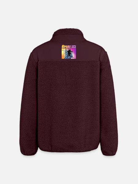 Apres ski - Veste sherpa unisexe coupe décontractée Stanley/Stella - maroon