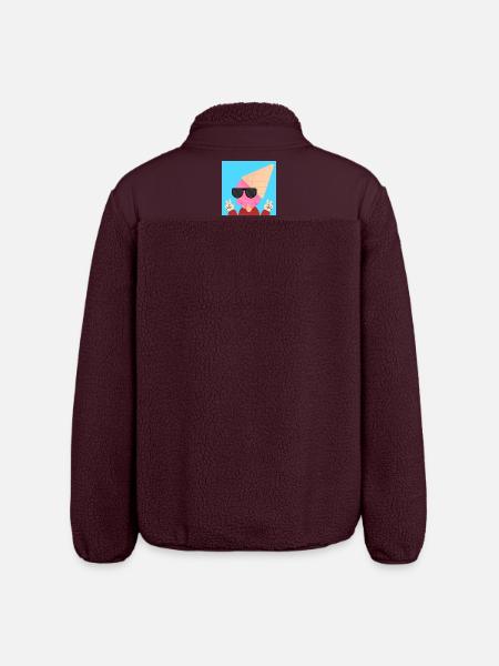 Cooler Typ - Relaxed Fit Unisex Sherpajacke von Stanley/Stella - Maroon