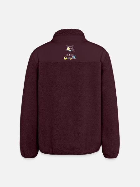 Ich hasse Menschen! Katze, Miesepeter - Relaxed Fit Unisex Sherpajacke von Stanley/Stella - Maroon