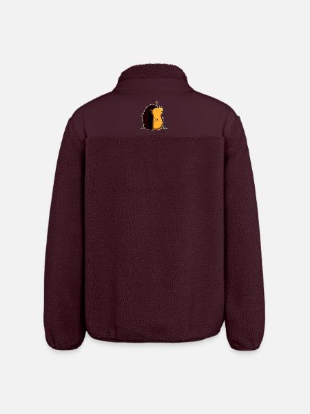 Bogenschützen-Igel - Relaxed Fit Unisex Sherpajacke von Stanley/Stella - Maroon