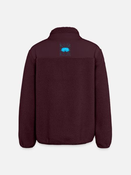 Ski ski goggles skiing - Relaxed Fit Unisex Sherpa Jacket by Stanley/Stella - maroon