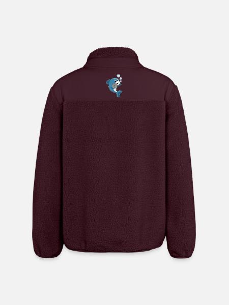 Bodybuilding Haltère Dolphin - Veste sherpa unisexe coupe décontractée Stanley/Stella - maroon