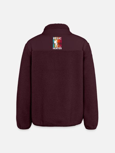 Reliktesucher Metalldetektor Sondeln - Relaxed Fit Unisex Sherpajacke von Stanley/Stella - Maroon