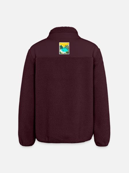 Île Phi Phi, Thaïlande - Veste sherpa unisexe coupe décontractée Stanley/Stella - maroon
