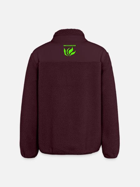 Beetschwester - Relaxed Fit Unisex Sherpajacke von Stanley/Stella - Maroon
