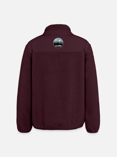 Allgäu Blue Hour Skyline - Relaxed Fit Unisex Sherpa Jacket by Stanley/Stella - maroon