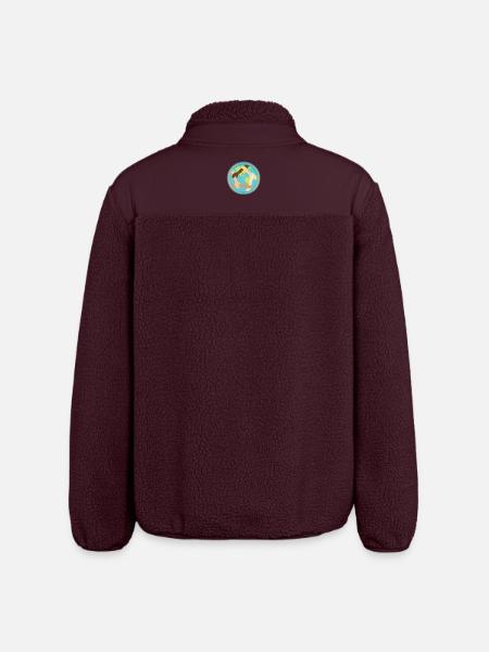 Unité mondiale et entraide - Veste sherpa unisexe coupe décontractée Stanley/Stella - maroon