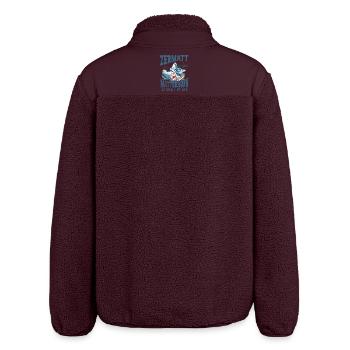 Zermatter Klettern 2 - Relaxed Fit Unisex Sherpajacke von Stanley/Stella - Maroon - Hinten - AI Model Male 185 light (185cm)