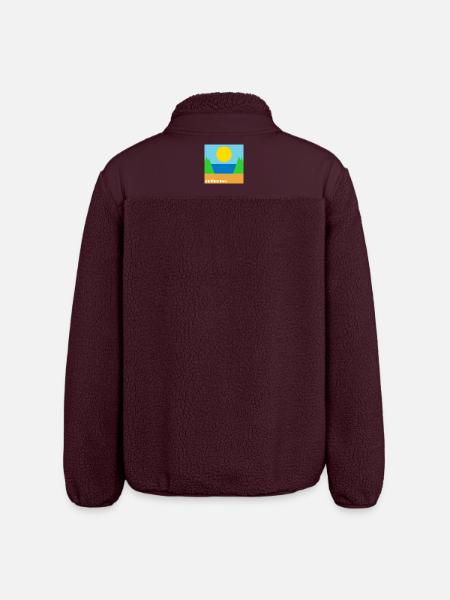 Fruehling - Relaxed Fit Unisex Sherpajacke von Stanley/Stella - Maroon