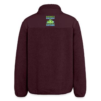 Frog Catcher Nature ́s Matcher Skilled Catcher Frog - Veste sherpa unisexe coupe décontractée Stanley/Stella - maroon - Dos - AI Model Male 185 light (185cm)