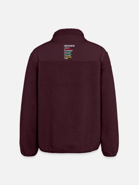 Geocaching Perfekt dag utendørs skattejakt - Unisex sherpajakke ledig passform Stanley/Stella - maroon