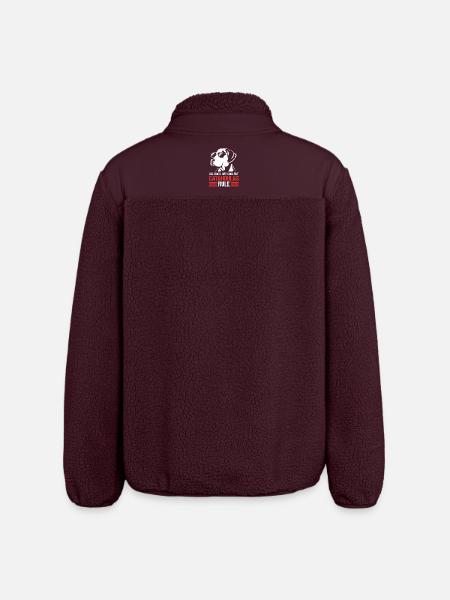 Catahoula Dog - Relaxed Fit Unisex Sherpa Jacket by Stanley/Stella - maroon