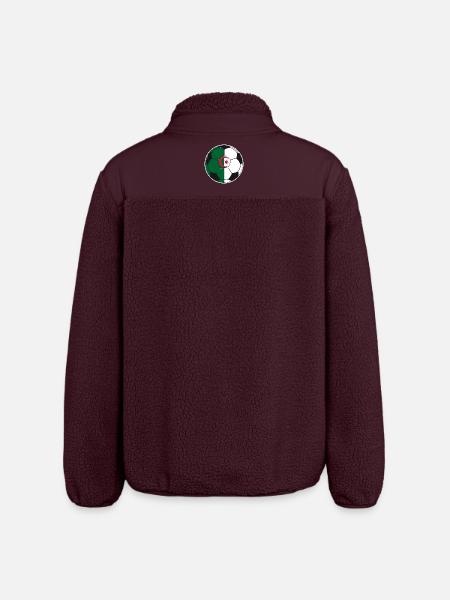 Fußball – Team Algerien - Relaxed Fit Unisex Sherpajacke von Stanley/Stella - Maroon