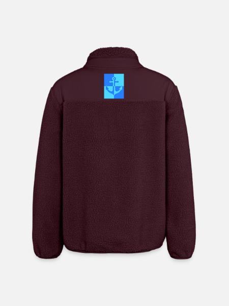 Anker - Relaxed Fit Unisex Sherpajacke von Stanley/Stella - Maroon