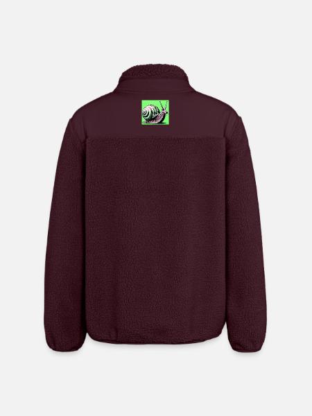 Escargot - Veste sherpa unisexe coupe décontractée Stanley/Stella - maroon