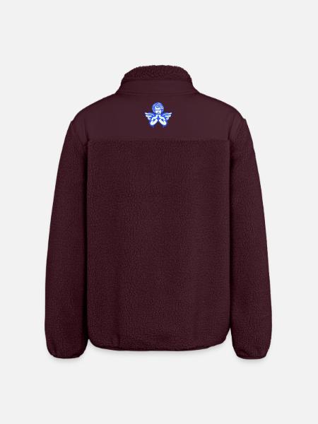 Angel Figurine Wings - Relaxed Fit Unisex Sherpa Jacket by Stanley/Stella - maroon