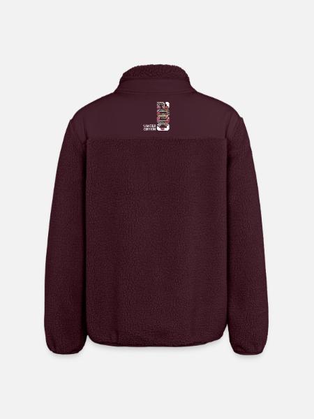 Limited Edition 2000 Chinesischer Drachen - Relaxed Fit Unisex Sherpajacke von Stanley/Stella - Maroon