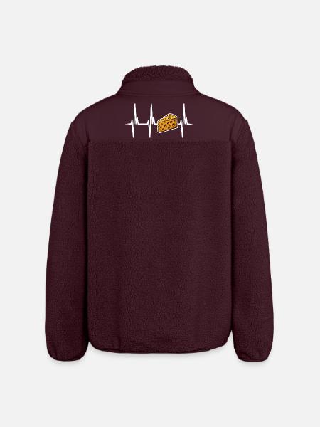 J’adore le fromage - Veste sherpa unisexe coupe décontractée Stanley/Stella - maroon