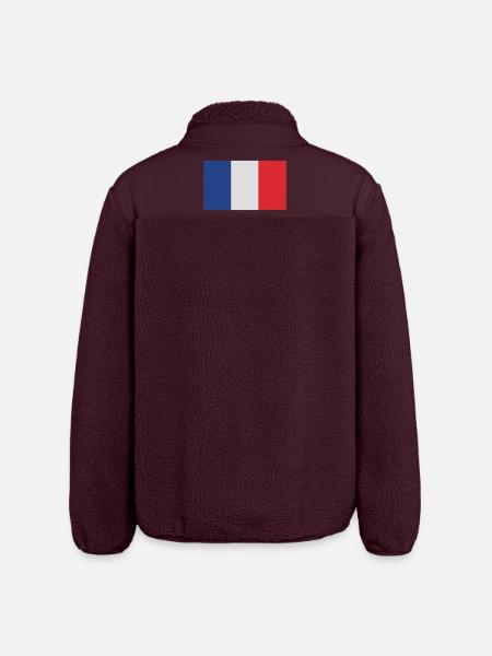 France - Veste sherpa unisexe coupe décontractée Stanley/Stella - maroon