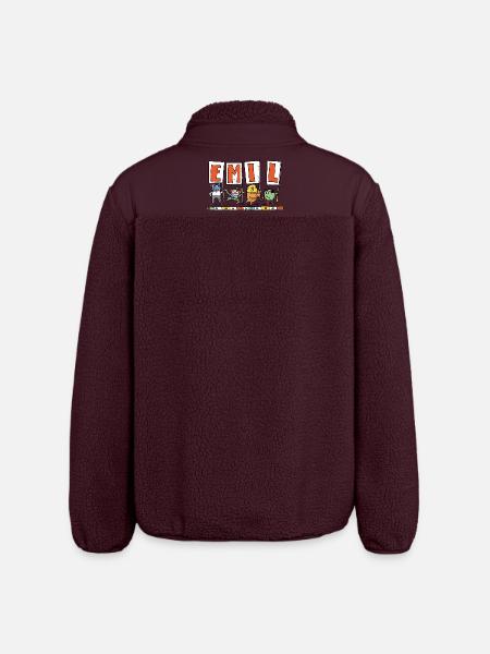 Emil - Relaxed Fit Unisex Sherpajacke von Stanley/Stella - Maroon