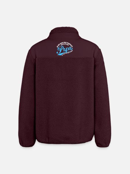 Parfait Papa - Veste sherpa unisexe coupe décontractée Stanley/Stella - maroon
