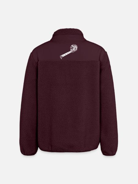 mètre ruban - Veste sherpa unisexe coupe décontractée Stanley/Stella - maroon