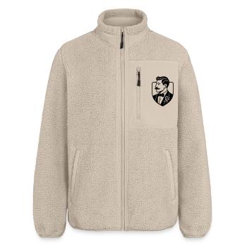 Der Bräutigam - Relaxed Fit Unisex Sherpajacke von Stanley/Stella - Beige - Vorne - AI Model Male 178 light (178cm) & AI Model Female 172 light (172cm)