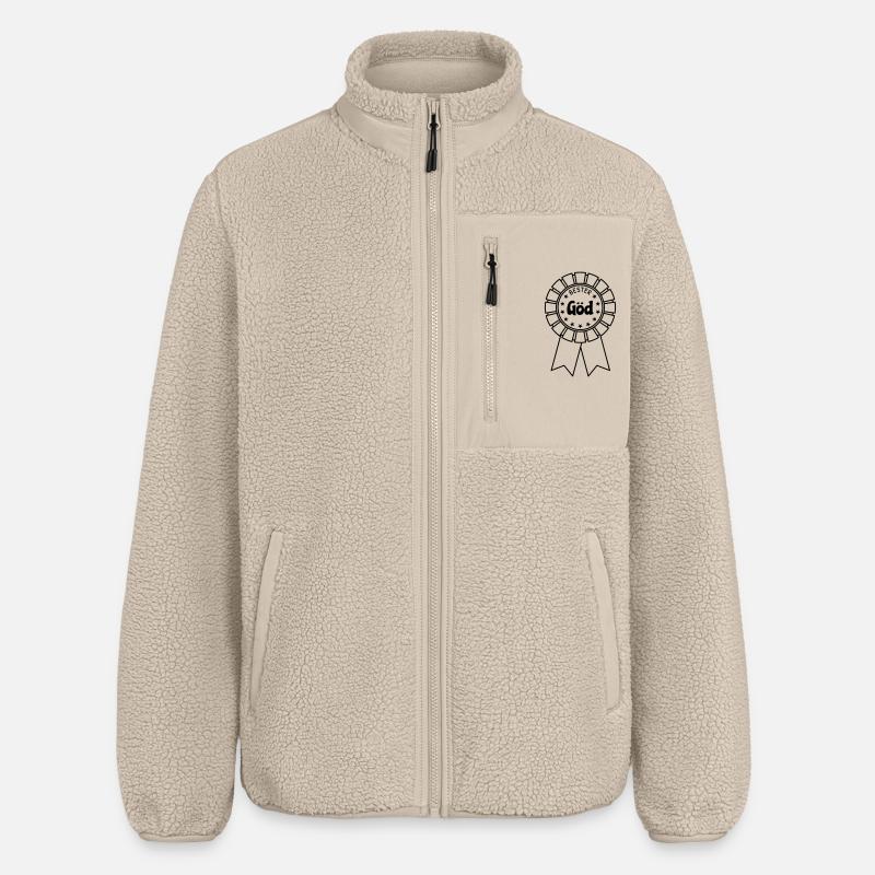 Bester Göd - Relaxed Fit Unisex Sherpajacke von Stanley/Stella - Beige