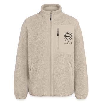 Bester Lehrer - Relaxed Fit Unisex Sherpajacke von Stanley/Stella - Beige - Vorne - AI Model Male 178 light (178cm) & AI Model Female 172 light (172cm)
