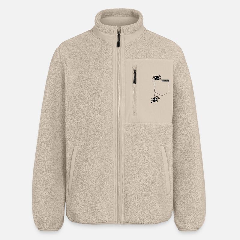 Spinnentierchen - Relaxed Fit Unisex Sherpajacke von Stanley/Stella - Beige