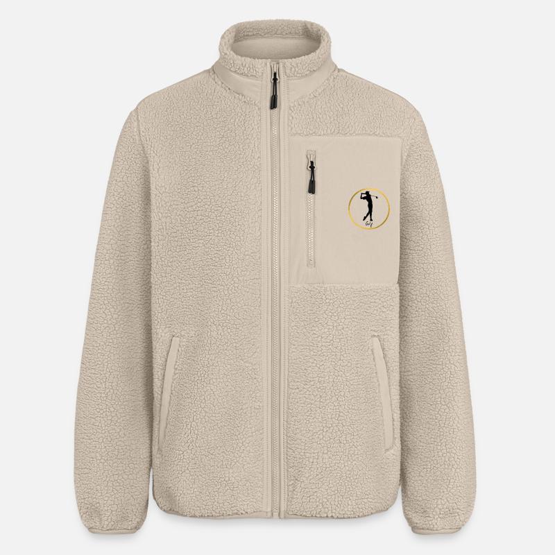 Golf - Relaxed Fit Unisex Sherpajacke von Stanley/Stella - Beige