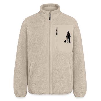 Bullz Bloodzy - Veste sherpa unisexe coupe décontractée Stanley/Stella - beige - Devant - AI Model Male 178 light (178cm) & AI Model Female 172 light (172cm)