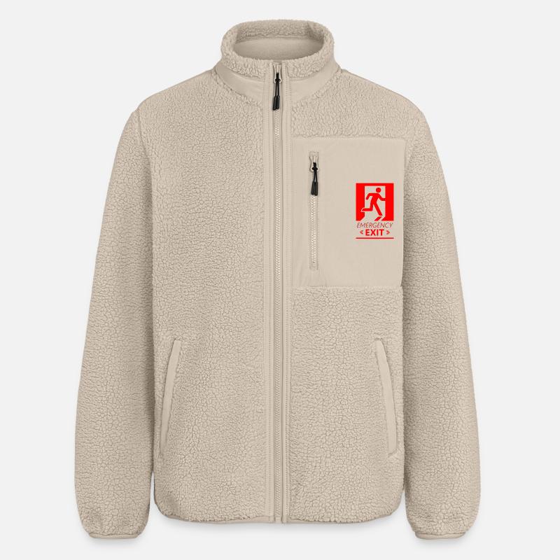 Emergency EXIT Basic Red - Veste sherpa unisexe coupe décontractée Stanley/Stella - beige