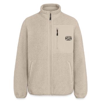 Coucher de soleil - Veste sherpa unisexe coupe décontractée Stanley/Stella - beige - Devant - AI Model Male 178 light (178cm) & AI Model Female 172 light (172cm)