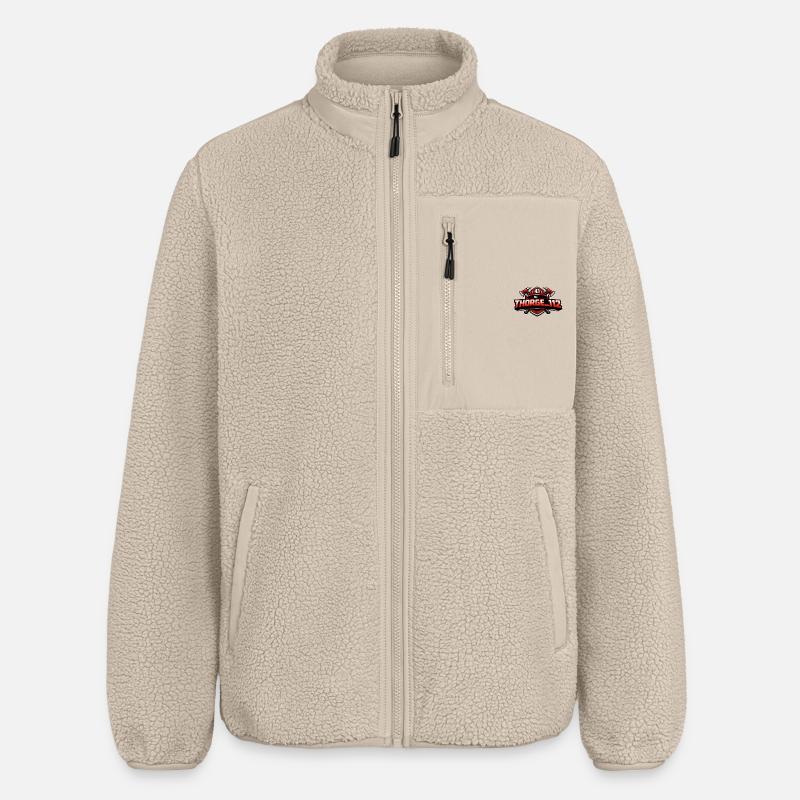 thorge_112 logo - Veste sherpa unisexe coupe décontractée Stanley/Stella - beige